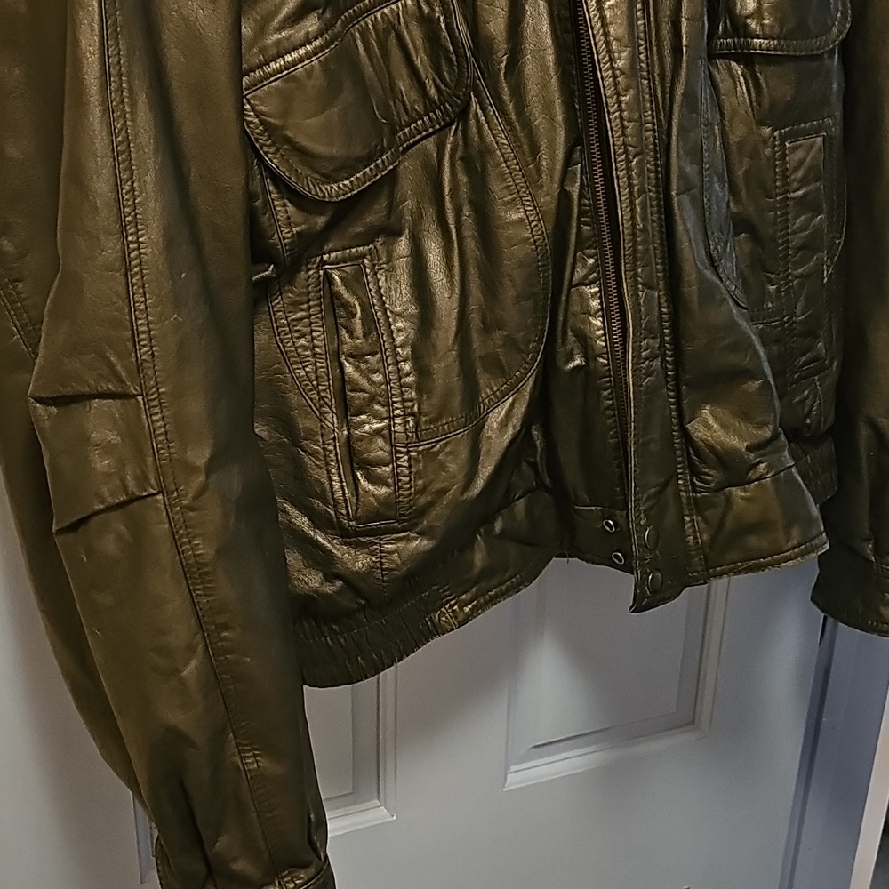 Men's Reed black leather jacket. R46 - Picture 8 of 8